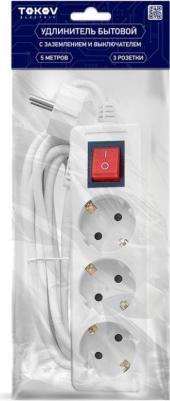 Удлинитель TKE-C01-BU3-3-075-ZV (3х3 м, с заземлением)