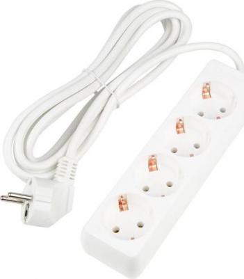 Удлинители бытовые S-CU4-3 WHITE, цена за 1 шт – фото 1