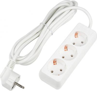 Удлинители бытовые S-GCU3-3 WHITE, цена за 1 шт – фото 2