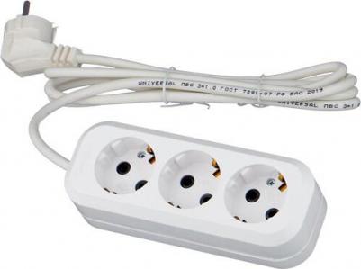 Удлинитель 3х2м с заземл. 16А IP20 Е-303 АБС-пл. ПВС 3х1 9631976