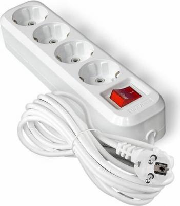 Удлинитель 4х5м с заземл. 16А IP20 S-304 с выкл. ПВС 3х1 9631991 – фото 1