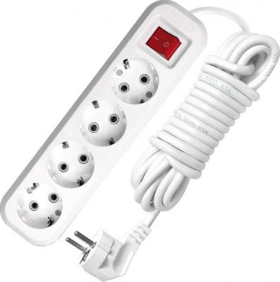 Удлинитель 4х5м с заземл. 16А IP20 S-304 с выкл. ПВС 3х1 9631991 – фото 4