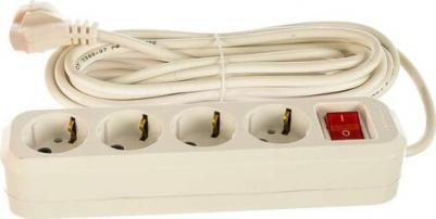 Удлинитель 4х7м с заземл. 16А IP20 S-304 с выкл. ПВС 3х1 9631992