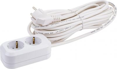 Удлинитель е-302а пвс 3/1,5 2гн. с заземлением, длина 10м 1721 – фото 1