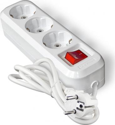 Удлинитель s-303а пвс 3/1,5 3гн. с заземлением, с выключателем, длина 3м 1726