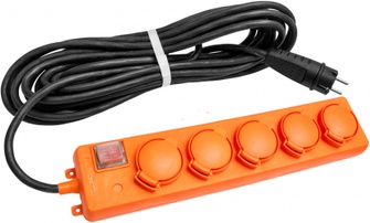 Удлинитель-шнур 5х30м с заземл. 16А IP44 У10-026 КГ 3х1.5 с выкл. с инд. 9634140 – фото 6