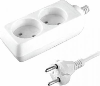 S 2x1,5 (э/удл, 2 гн. 1,5 м., 10А, 2200 Вт.), цена за 1 шт – фото 1