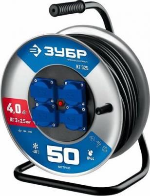 ПВС 325 ПВС 3х2.5 50м 4000Вт Ip44, Силовой удлинитель на стальной катушке – фото 7