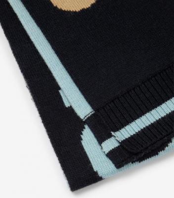 Шарф вязаный синий для мальчика (One size) – фото 2