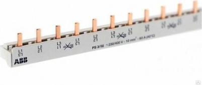 PS3/12 3-фазная шинная штырьковая разводка на 12 модулей 63А, 2CDL230001R1012 – фото 7