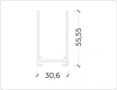 Шинопровод накладной магнитный TRACK SYSTEM GL1004 – фото 3