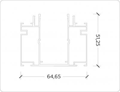 Шинопровод однофазный для натяжного потолка Magnetic 220V Track System GL1025 – фото 6