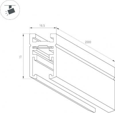 Трек MAG-MICROCOSM-TRACK-1115-2000 1шт 043050 – фото 2