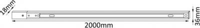 Однофазный шинопровод 2м. CLT 0.11 (CLT 0.11 01 L2000 WH ) – фото 5