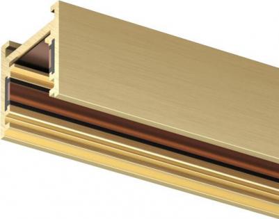 Шинопровод магнитный накладной/подвесной 2м, 48В DC, IP20, сатинированная латунь, алюминий Shine Base TR5716-SB – фото 3