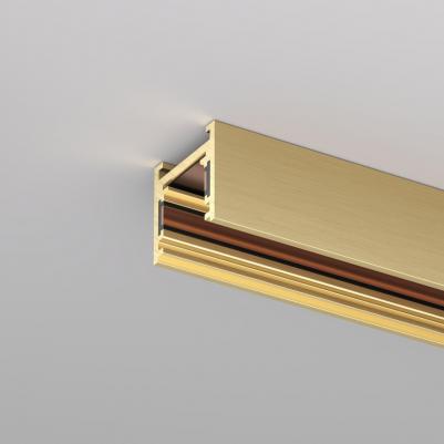 Шинопровод подвесной алюминиевый Shine Base TR5715-SB 1.5м, 48V сатинированная латунь