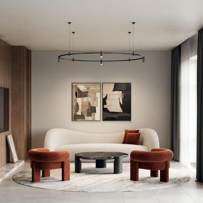 Трековый магнитный шинопровод Esthetic Magnetic Round 85217/00 D-1500мм – фото 5