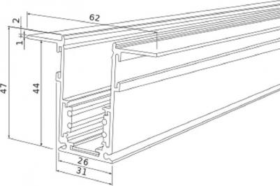Встраиваемый шинопровод Slim Magnetic (3м) 85128/00 черный – фото 8