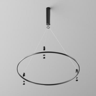 Шинопровод Flarity круглый черный 80 см Busbar trunkings Flarity TRX154-R-D800-B – фото 1