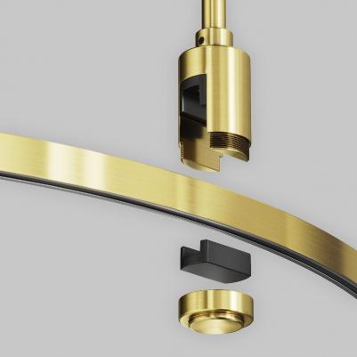 Шинопровод круглый из полукругов 1500мм Flarity латунь Busbar trunkings Flarity TRX154-2SR-D1500-BS – фото 2