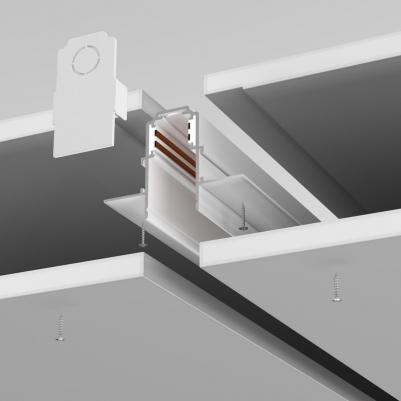 Шинопровод магнитный Busbar trunkings Exility TRX034-422.12W 2м встраиваемый под ГКЛ 12,5мм, белый – фото 3