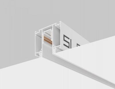 Шинопровод магнитный встраиваемый для натяжного потолка Busbar trunkings Exility TRX034D-422W – фото 3