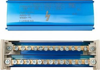 Шина на DIN-рейку в корпусе кросс-модуль 2x15 11-2302-15 – фото 1