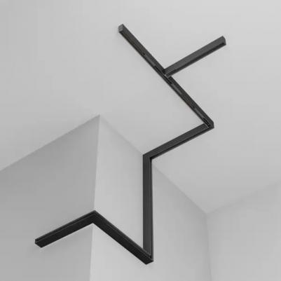 Шинопровод встраиваемый магнитный Twist 12.5 мм 2 м цвет черный – фото 2