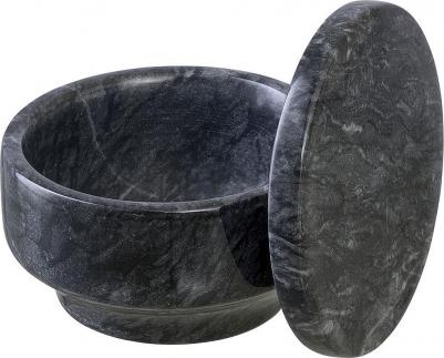 Шкатулка для украшений Marm, ?10,5х11,8 см, черный мрамор – фото 6