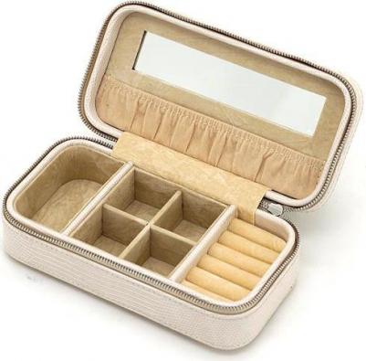 Шкатулка для украшений, цвет бежевый, "рептилия", 19,5 х 10 х 6 см P6288