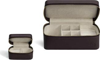 Набор шкатулок для украшений Люкстон бордовый 20x11x9 см, 8x5x4,5 см, 2 пр – фото 4