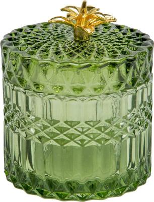 Шкатулка стеклянная зеленый 10 см 9 см 0.5 кг стекло 9 см – фото 4