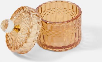 Стеклянная шкатулка с серебряной крышкой прозрачный Star-20 – фото 1