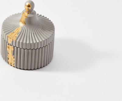 Декоративная шкатулка для украшений, аксессуаров и мелочей. Декор для интерьера и дома из гипса – фото 1