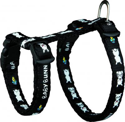 Шлейка для грызунов для крольчат 20-33см/8мм/1,25м нейлон с рисунком