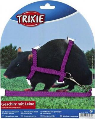 Шлейка для грызунов жилетка для крысы 12-18см/1,20м – фото 7