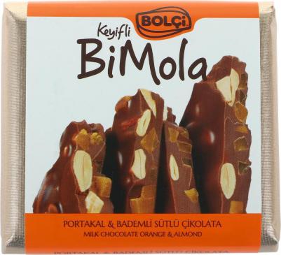 Шоколад молочный Апельсин и миндаль 70 г – фото 2