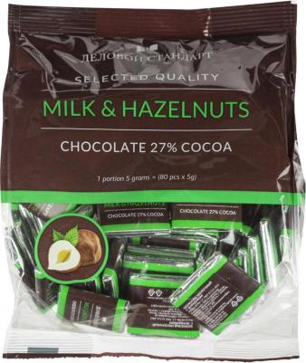 Шоколад порционный Milk&Hazelnuts (80 штук по 5 г)
