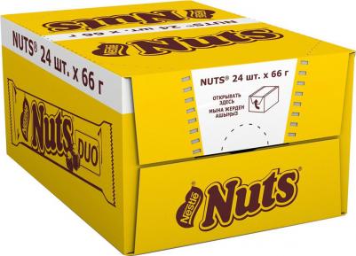 Батончик Nuts Duo шоколадный, 66гр – фото 8
