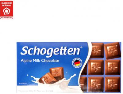 Шоколад молочный alpine milk chocolate 100 г – фото 1