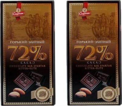 Шоколад Premium горький элитный 72% 95 г – фото 2