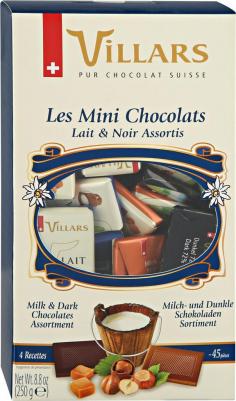 Шоколад ассорти горький и молочный 250 г