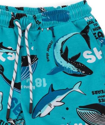 Шорты с принтом голубые для мальчика (122) – фото 2