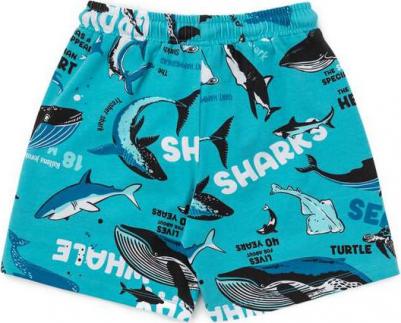 Шорты с принтом голубые для мальчика (122) – фото 3