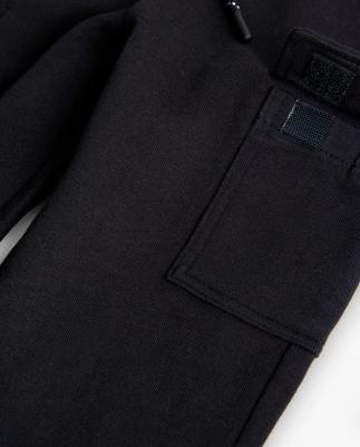 Детские спортивные штаны из флиса с накладными карманами, оливковый – фото 5