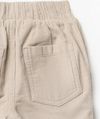 Вельветовые брюки на подкладке, бежевый – фото 2