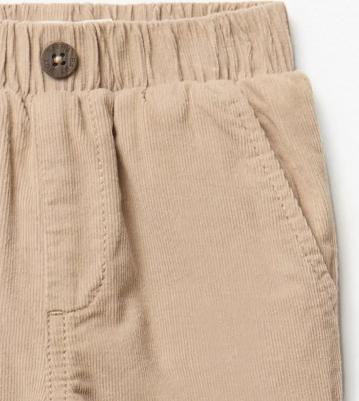 Вельветовые брюки на подкладке, бежевый – фото 12