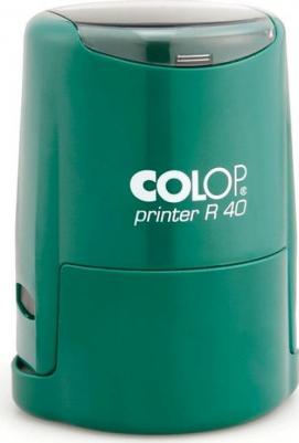 Оснастка для печати круглая Printer R40 40 мм с крышкой бирюзовая – фото 6