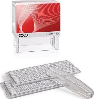 Самонаборный штамп автоматический Printer C40 Set-F, оттиск 59 х 23 мм, шрифт 3.1 мм, прямоугольный – фото 8