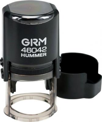 Оснастка для печатей оттиск D=42 мм, синий, 46042 Hummer, крышка, подушка в комплекте, 121500200 – фото 3